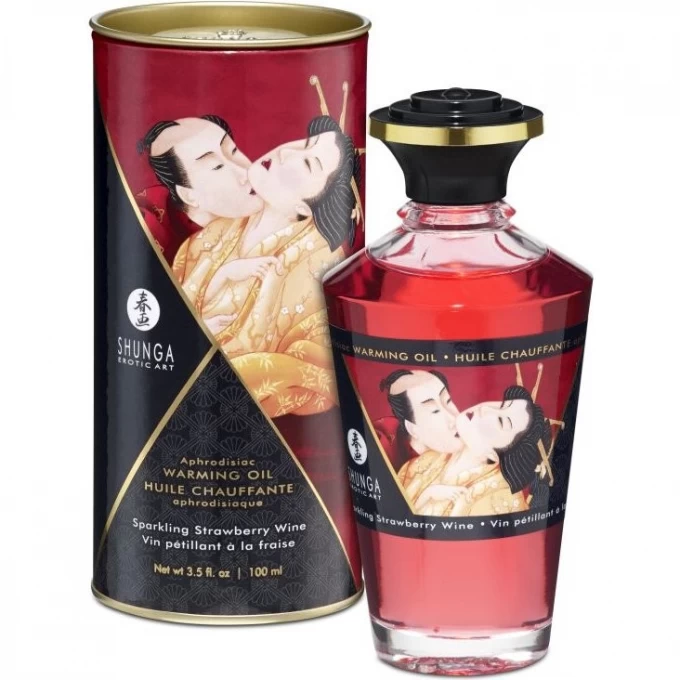 Масло интимное массажное SHUNGA SPARKLING STRAWBERRY WINE (ИГРИСТОЕ КЛУБНИЧНОЕ ВИНО) 2208 SG Масло интимное массажное SHUNGA SPARKLING STRAWBERRY WINE (ИГРИСТОЕ КЛУБНИЧНОЕ ВИНО) 2208 SG